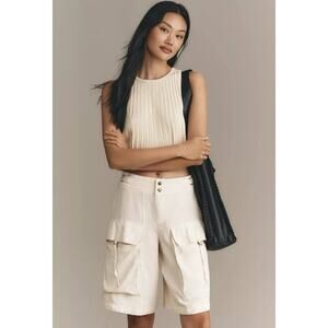 Anthropologie Safari Bermuda Shorts Light Tan Women’s Medium